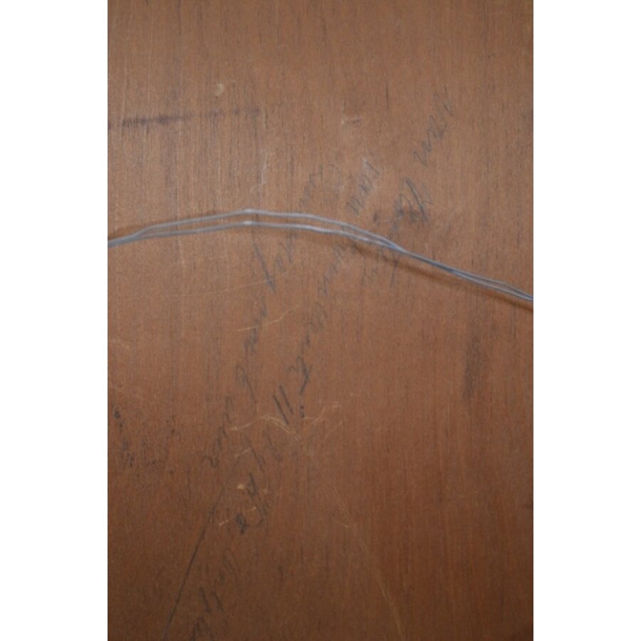 Klassieke spiegel met eikenhouten lijst-7