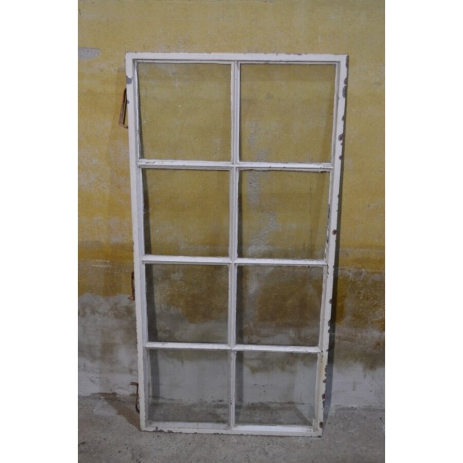 Gietijzeren industrieel raam met 8 ruiten – Origineel uit fabriekshal jaren 40-3