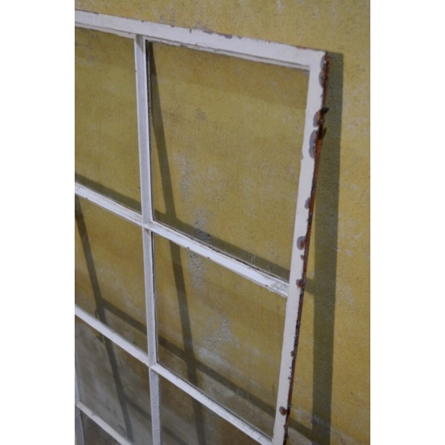 Gietijzeren industrieel raam met 8 ruiten – Origineel uit fabriekshal jaren 40-5