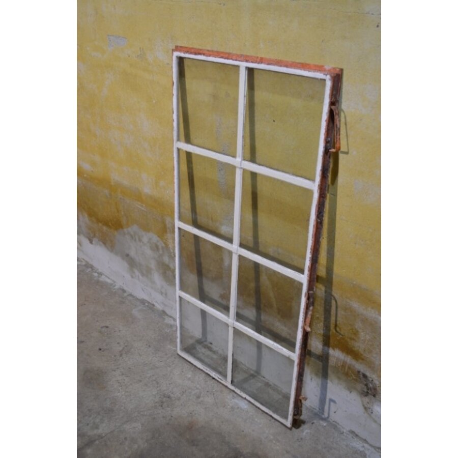 Gietijzeren industrieel raam met 8 ruiten – Origineel uit fabriekshal jaren 40-6