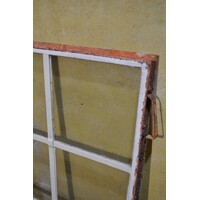 thumb-Gietijzeren industrieel raam met 8 ruiten – Origineel uit fabriekshal jaren 40-8