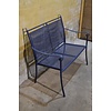 Tuinbankje metaal blauw