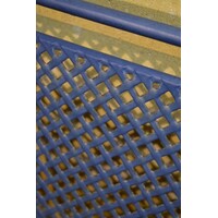 thumb-Blauwe metalen tuinbank van Royal Garden met klassiek design-5