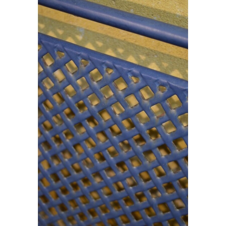 Blauwe metalen tuinbank van Royal Garden met klassiek design-5