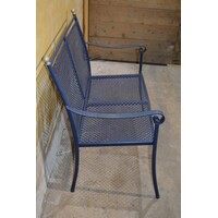 thumb-Blauwe metalen tuinbank van Royal Garden met klassiek design-6