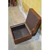 thumb-Vintage patchwork leren hocker met opbergruimte-8