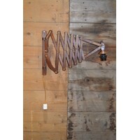 thumb-Retro houten schaarlamp met harmonica arm, verstelbaar tot 160 cm-1