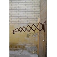 thumb-Retro houten schaarlamp met harmonica arm, verstelbaar tot 160 cm-2