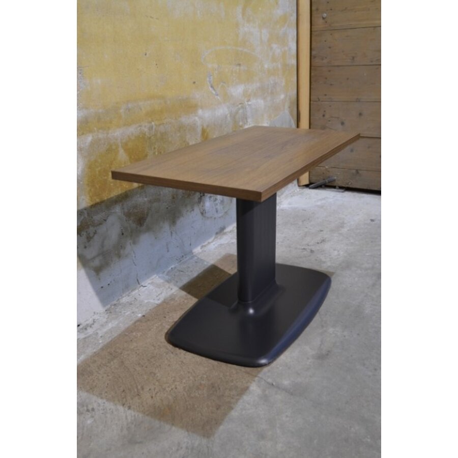 Retro tv tafeltje / bijzettafel met houten blad-1