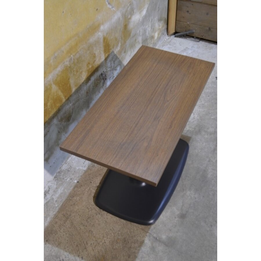 Retro tv tafeltje / bijzettafel met houten blad-2