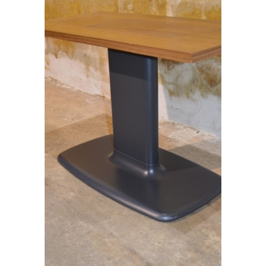 Retro tv tafeltje / bijzettafel met houten blad-5