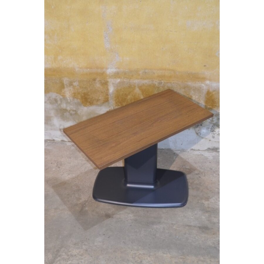Retro tv tafeltje / bijzettafel met houten blad-7