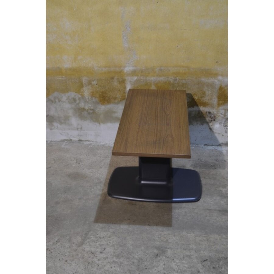 Retro tv tafeltje / bijzettafel met houten blad-8