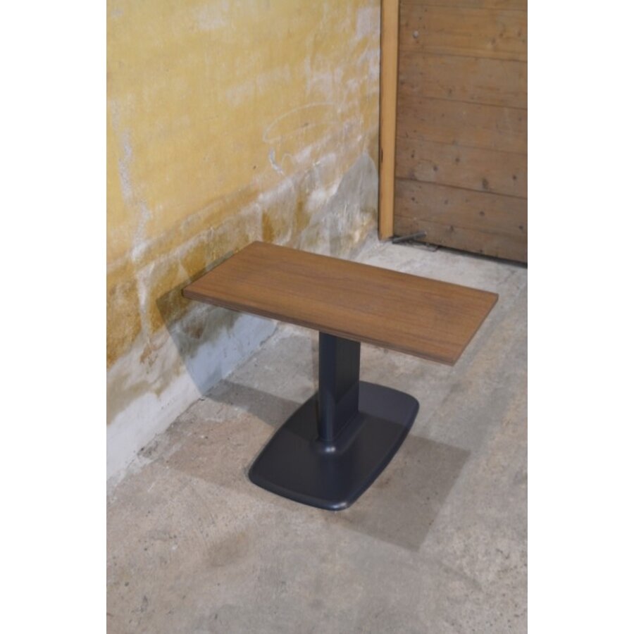 Retro tv tafeltje / bijzettafel met houten blad-9