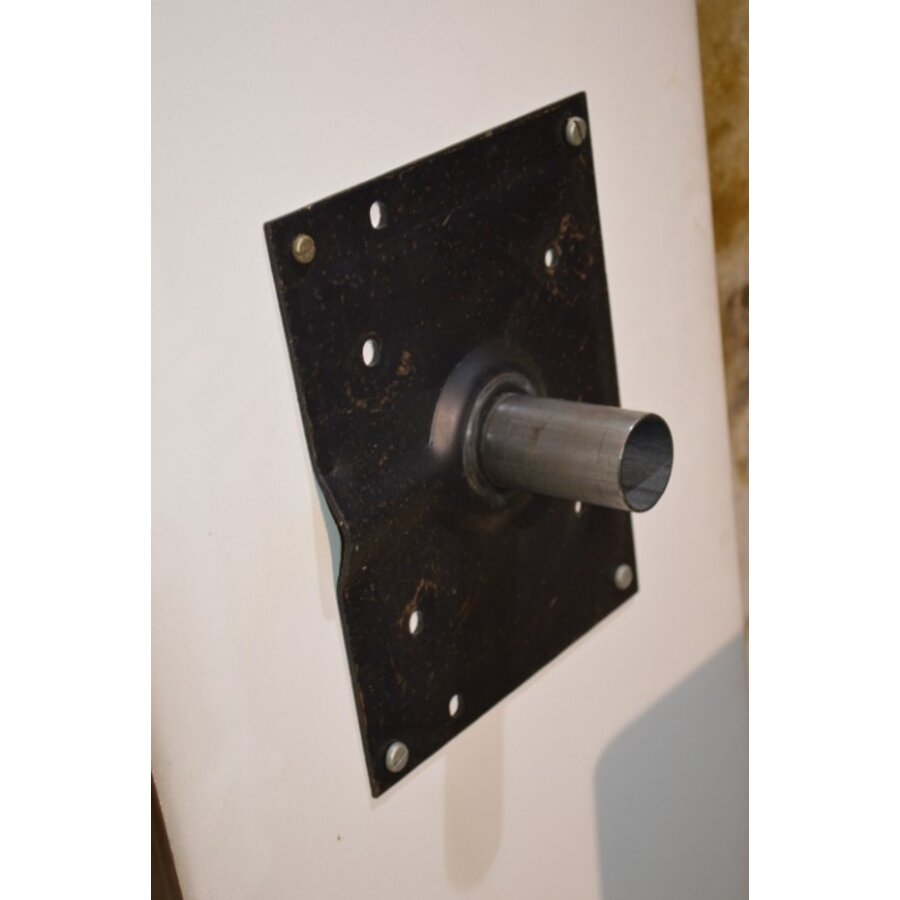 Retro tv tafeltje / bijzettafel met houten blad-10