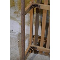 thumb-Avento houten slee met Rawstyle rugleuning – Beukenhout met stalen glijders-9