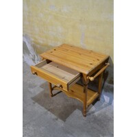 thumb-Grenenhouten wastafeltje – Retro tweedehands met lade en ophangbeugels-5