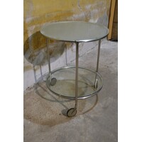 thumb-IKEA STRIND bijzettafel – Metaal en glas op wieltjes, design Ehlén Johansson-1