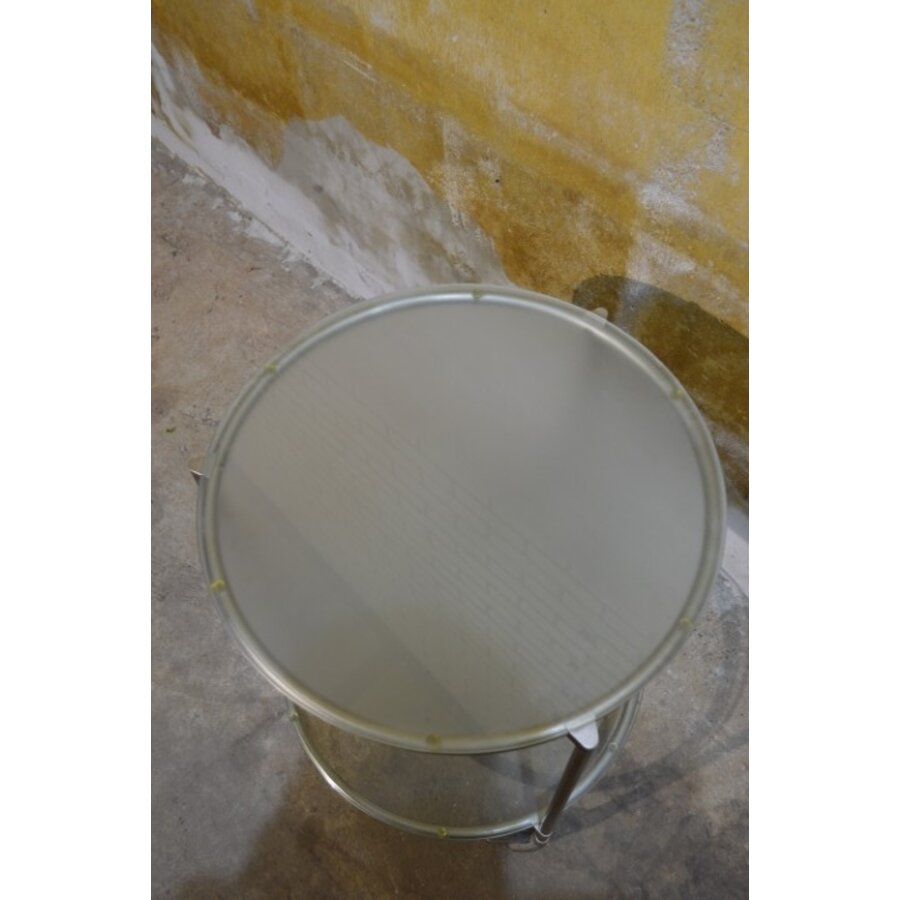 IKEA STRIND bijzettafel – Metaal en glas op wieltjes, design Ehlén Johansson-5