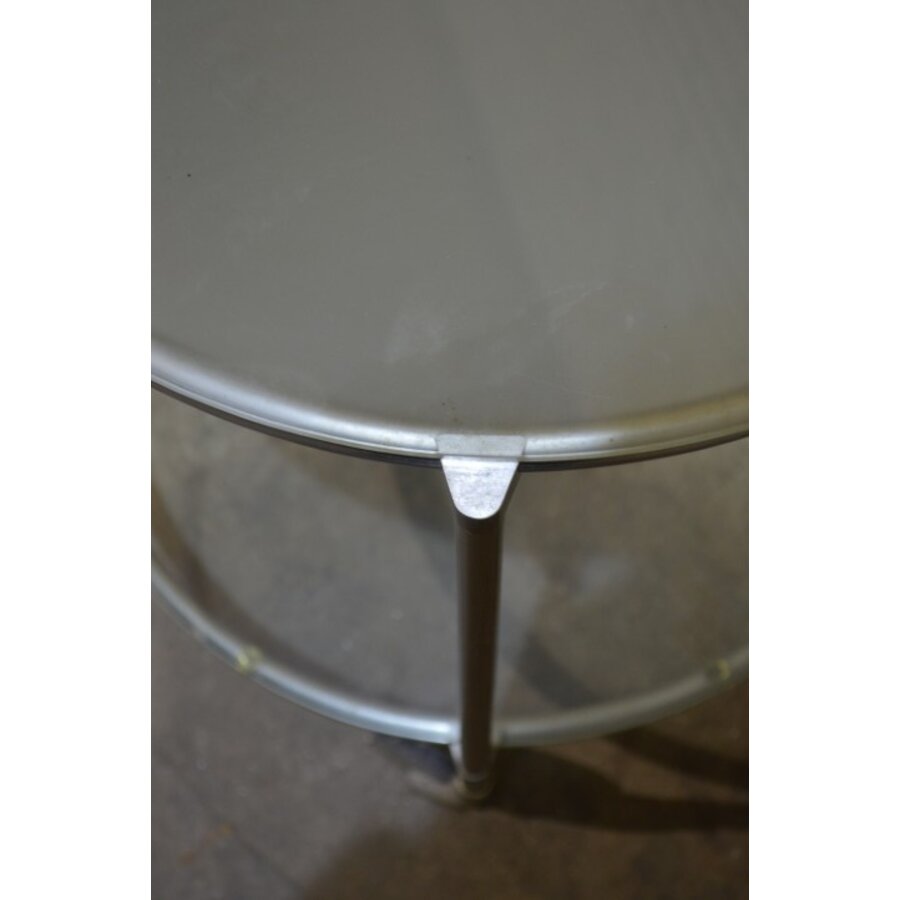 IKEA STRIND bijzettafel – Metaal en glas op wieltjes, design Ehlén Johansson-6