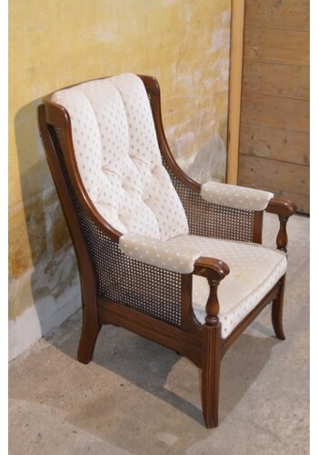 Eiken armfauteuil met webbing 