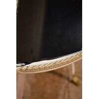 thumb-Beliani COGGIA sidetable – Halfronde metalen wandtafel met lade-6