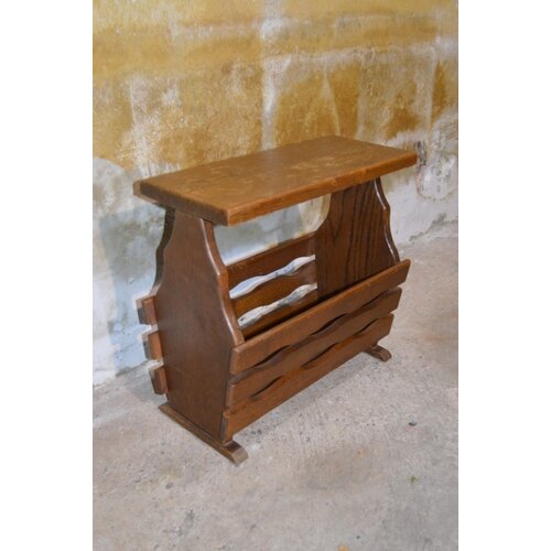 Eiken lectuurbak tafeltje 