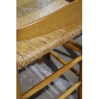 thumb-Set van 2 knopstoelen blank eiken houten stoelen klassiek model-9