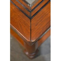 thumb-Mahonie salontafeltje met facet geslepen glazen blad klassiek-4