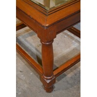 thumb-Mahonie salontafeltje met facet geslepen glazen blad klassiek-6