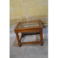 thumb-Mahonie salontafeltje met facet geslepen glazen blad klassiek-7