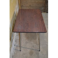 thumb-Retro eettafel jaren 60 formica blad houtlook met chromen poten-6