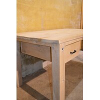 thumb-Massief eiken bureau white wash houten werkbureau-3