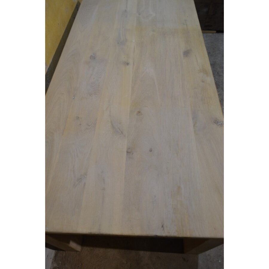 Massief eiken bureau white wash houten werkbureau-5