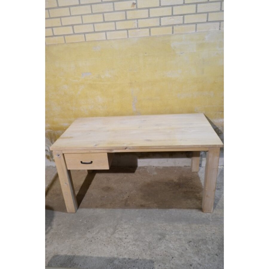 Massief eiken bureau white wash houten werkbureau-6