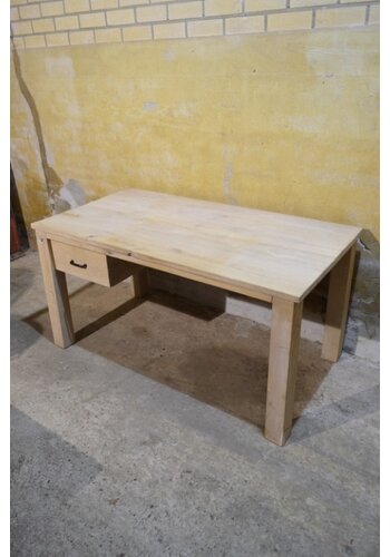 Massief eiken bureau white wash 