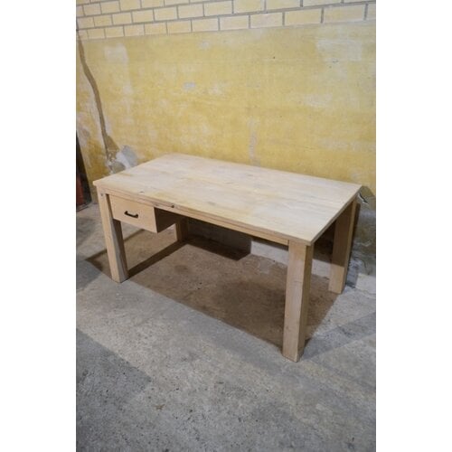 Massief eiken bureau white wash 