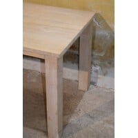 thumb-Massief eiken bureau white wash houten werkbureau-7