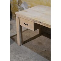 thumb-Massief eiken bureau white wash houten werkbureau-8