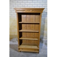 thumb-Grenen boekenkast met lade houten kast met planken-2