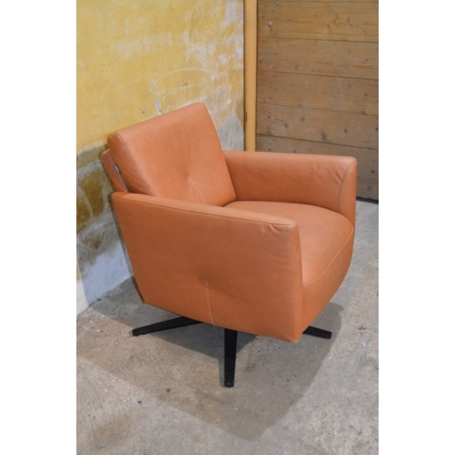 ROM draaifauteuil Rimini leren design fauteuil-1