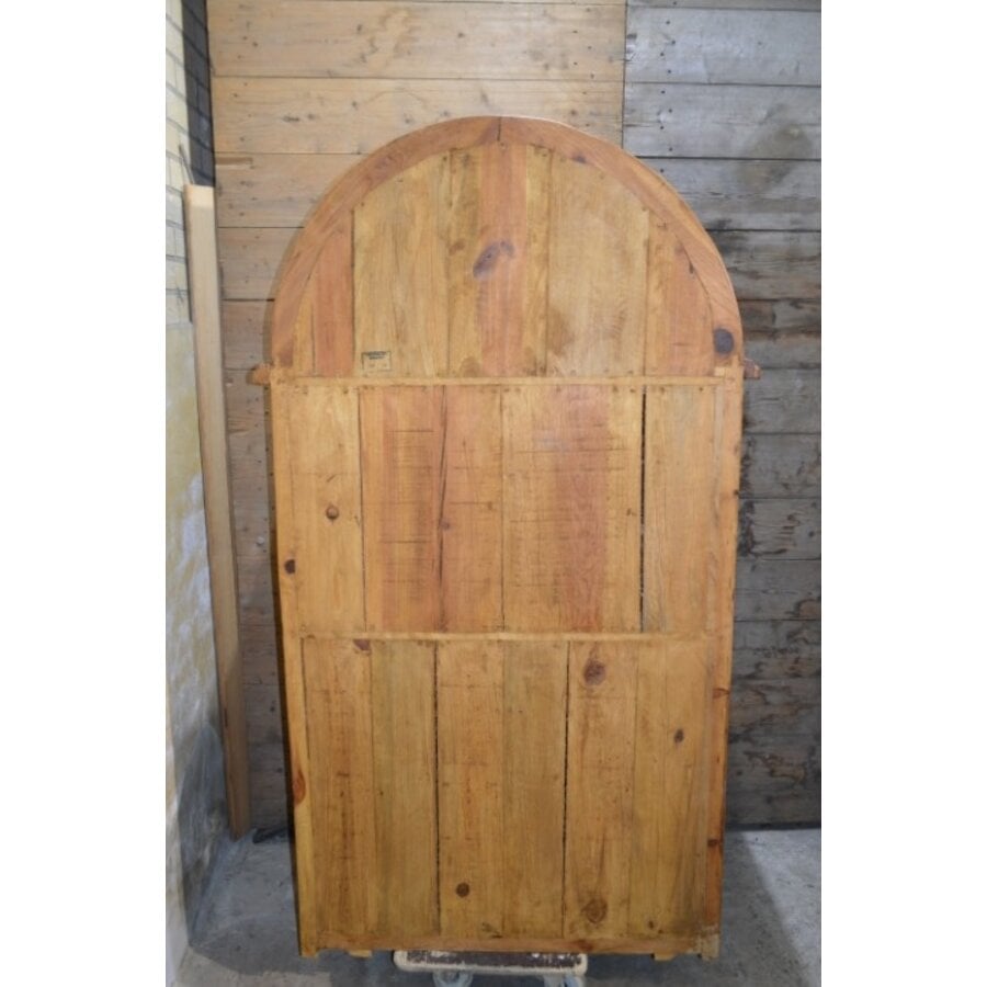 Antieke Mexicaanse grenen barkast wijnkast massief hout-2