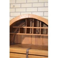 thumb-Antieke Mexicaanse grenen barkast wijnkast massief hout-3