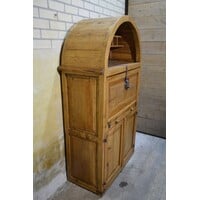 thumb-Antieke Mexicaanse grenen barkast wijnkast massief hout-6