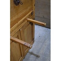 thumb-Antieke Mexicaanse grenen barkast wijnkast massief hout-8