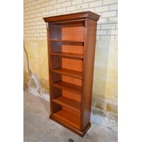 thumb-Eiken boekenkast met verstelbare schappen in mahonie kleur-3