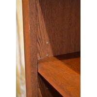 thumb-Eiken boekenkast met verstelbare schappen in mahonie kleur-4