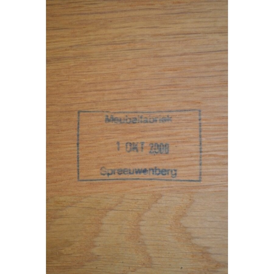 Vierkante massief eiken salontafel-2