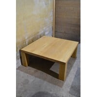 thumb-Vierkante massief eiken salontafel-1