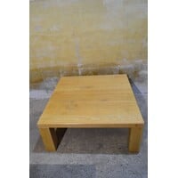 thumb-Vierkante massief eiken salontafel-3